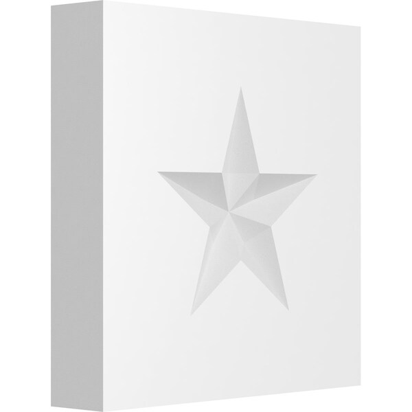 Ekena Millwork Standard Sedgwick Star Rosette With Square Edge, 4"W x 4"H x 3/4"P ROSP040X040X075SDG06 - main